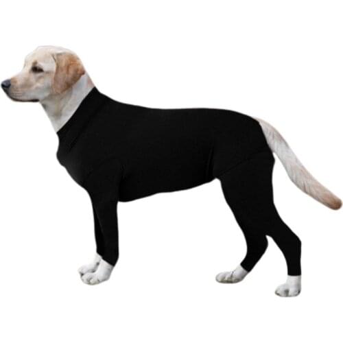 Tight Dog Clothes Solid Dog Jumpsuit 4-legged Pajamas Coat Nursing Clothes Bodysuit Thin clothes For Pet Big Dog