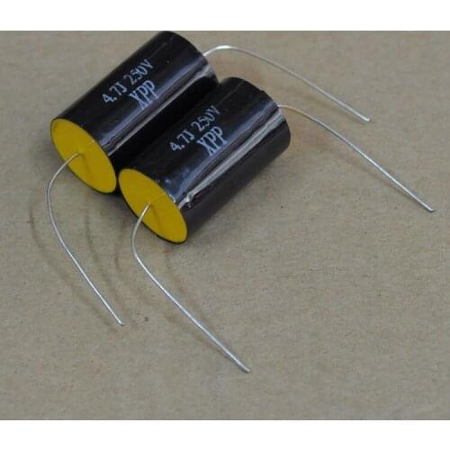 Original new 100% import 4.7uf 250V 5% copper foot capacitor for frequency divider (Inductor)