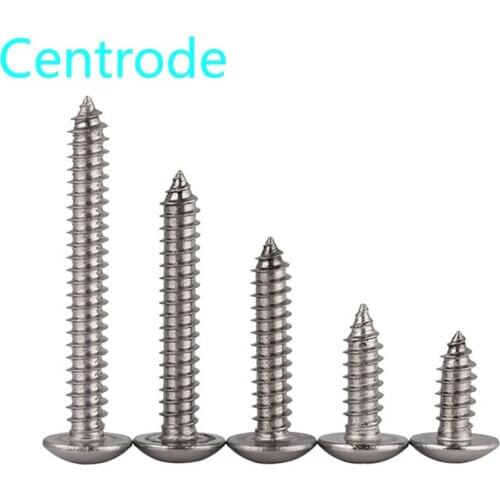 GuHua Phillips Truss Head Self Tapping Screw 316 Stainless Steel Cross Large Pan Head Tapping Screw Mushroom head M3M4M5M6 10pcs