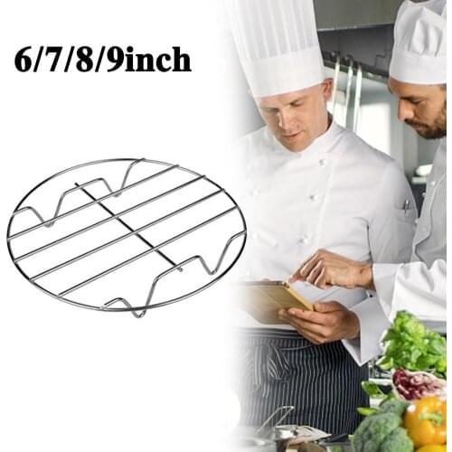 Stainless Steel Single-layer Grill Rack High-quality Fryer Fryer Air Suitable For 2.5qt-6.4qt Accessories Air 6/7/8/9 Inche W2X4