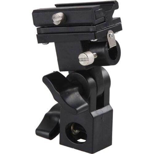 1pc B-Type Flash Hot Shoe Bracket Tripod Umbrella Holder Swivel Light Stand Adapter Bracket B