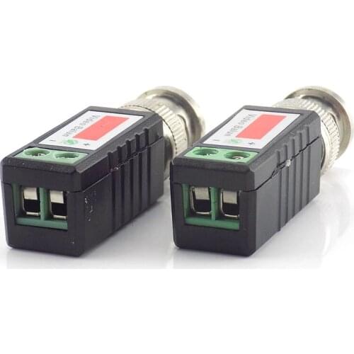 10 Pairs/Lot HD Twisted CCTV Video Balun Passive Transceivers 2000ft Distance UTP Balun CAT5 Cable For Analog Security Camera