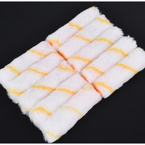 10pcs 4 Inch Craft Paint Foam Rollers Decorative Corner Roller Brush Sponge Paint Roller Sleeves Decorating Painting Tool Sets
