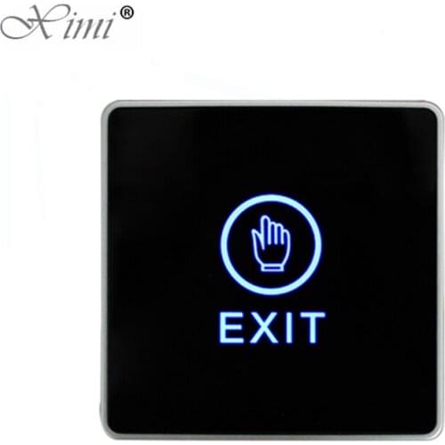10pcs Touch Exit Button Exit Switch Release Push Switch Infrared Bule Backlight For Access Control System E11
