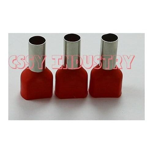 300PCS/lot 2X4.0 2X6 2X10 TE4012 TE6014 TE10-14 cable connector splice insulated terminal block kit wire cable ferrules