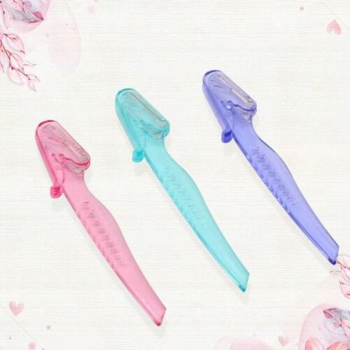 5PCS Mermaid Eyebrow Trimmer Plastic Hair Remover Women Face Razor Eyebrow Trimmers Blades Shaver For Makeup Cosmetic Kit