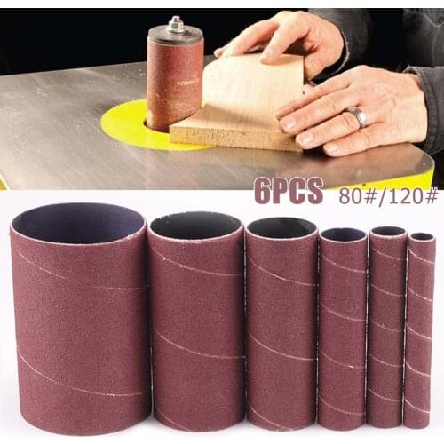 6pcs Sander Belt 80/120 Grit Sanding Machine Aluminum Oxide Sandpaper For Metal Rust Removal Wood Polishing