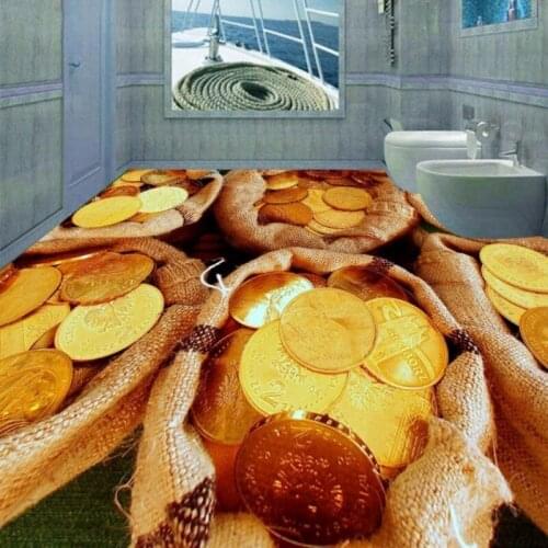 Free Shipping custom 3D stereo gorgeous pearl shell flooring bedroom hotel store mall bathroom self - adhesive wallpaper mural