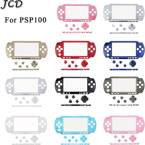 JCD Repair Front Faceplate Case Cover Housing Shell and Switch L R ABXY Buttons Kit for Sony PSP 1000 PSP1000
