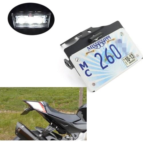 Fit For Aprilia RSV4 2009-2020 Tuono RS4 125 RS4 50 2011-2020 License Plate Holder LED Light Rear Tail Tidy Fender Eliminator
