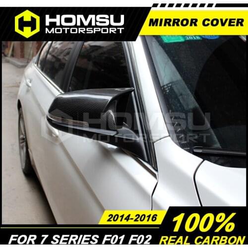 Carbon fiber Mirror cover for BM-W 7 Series F01 F02 2014-2016 Rear view mirror Cover for BM-W 7 Series F01 F02