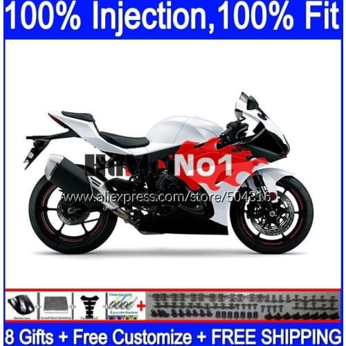 Injection OEM For SUZUKI GSXR1000 L7 L8 GSXR 1000 2017 2018 2019 white glossy 116MC.20 GSXR-1000 K17 GSX-R1000 17 18 19 Fairing