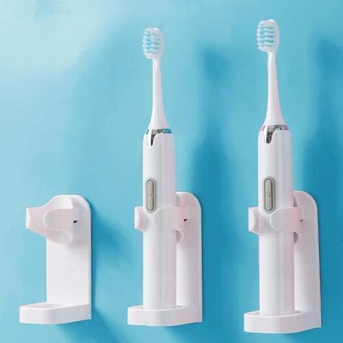 Hot Sale1PC Toothbrush Stand Rack Organizer Electric Toothbrush Wall-Mounted Holder Space Saving Bathroom Accessories