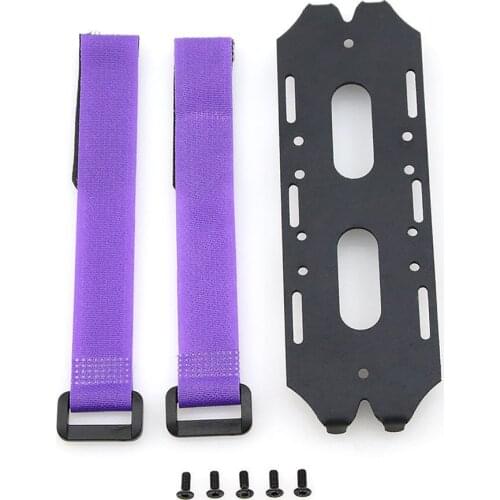 Battery Fixing Mounting Plate Holder Mount Board Panel Set for 1/10 Axial SCX10 RC Car Accessories