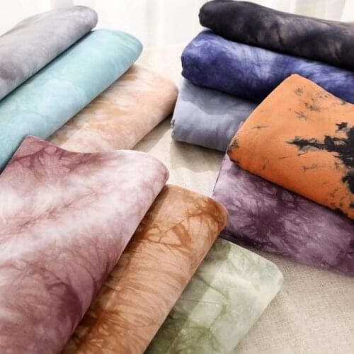 Soft Skin-Friendly Elastic Tie Dyed Lycra Knit Fabric For Sewing Bottoming Shirt And Women Summer Sleeveless Long Dress