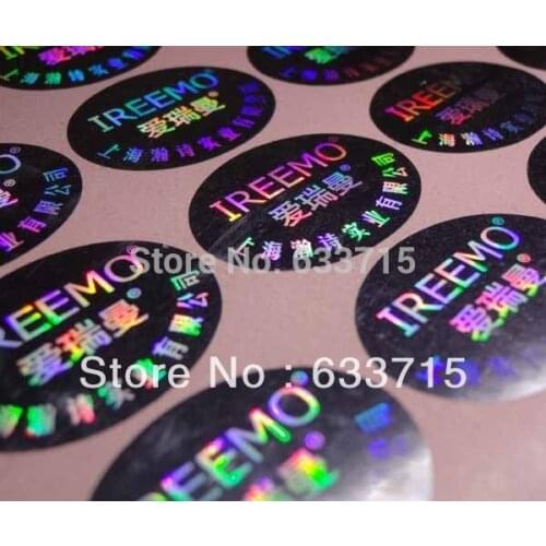 Customized printable dove hologram labels ,can be with serial number , free design ! void if removed