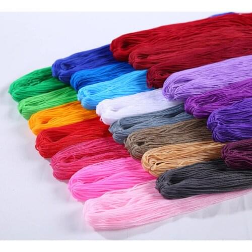 1mm Nylon Strong Braided Thread Silk Satin Cord Rope DIY Jewelry Bracelet Making Findings Beading Nylon Strong Braided Wire