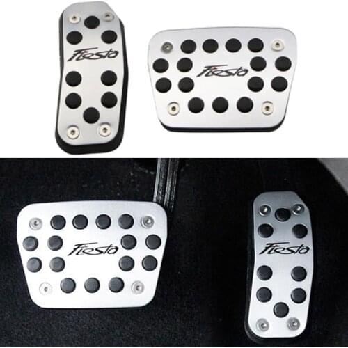 Foal Burning Car Pedals Fit for Ford Fiesta MK7 2009 - 2015 AT MT Accelerator Gas Pedal Cover Aluminium Alloy Rubber