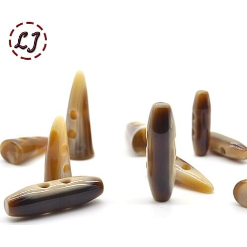 New hot sale 10pcs/lot superior quality coffee resin horn button for overcoat jacket bag cloth garment Accessory Sewing DIY