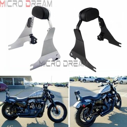 Detachables Rear Short Passenger Backrest Sissy Bar for Harley Nightster Sportster Iron 883 XL883N 48 XL1200X 72 XL1200V 2004-UP