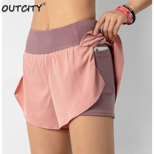 Seamless Short Fitness Workout Elastic Waist Running Tight Yoga Short Woman Sports Short Pink Gym Fitness Shorts Sportswear