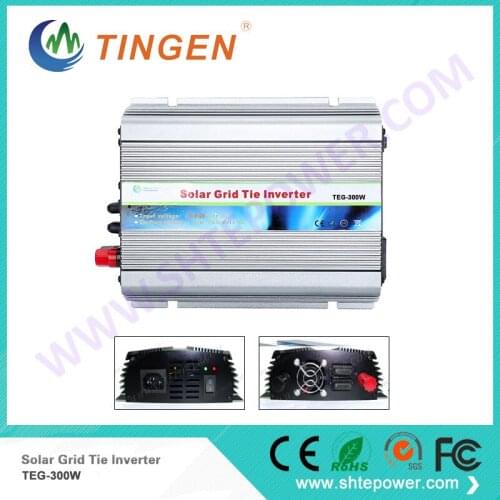 On grid micro solar inverter 300w dc 10.8-28v to ac 90-140v or 190-260v