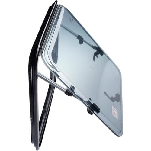 High quality cheap 550*700mm Acrylic motorhome parts plastic handle RV windows