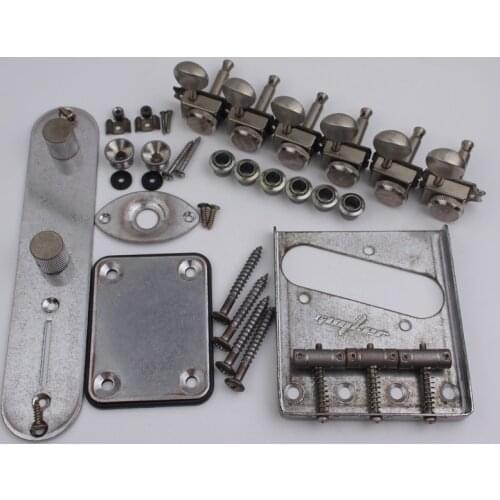 1 Set GUYKER Imitate Rusty Silver Electric Guitar Accessories Set