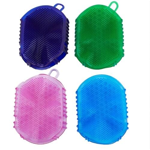 1Pcs Exfoliating Gloves Silicone Massage Scrub Gloves The Bath Body Brush Peeling Silicone Bath Scrubber Soft Body Bath Brush
