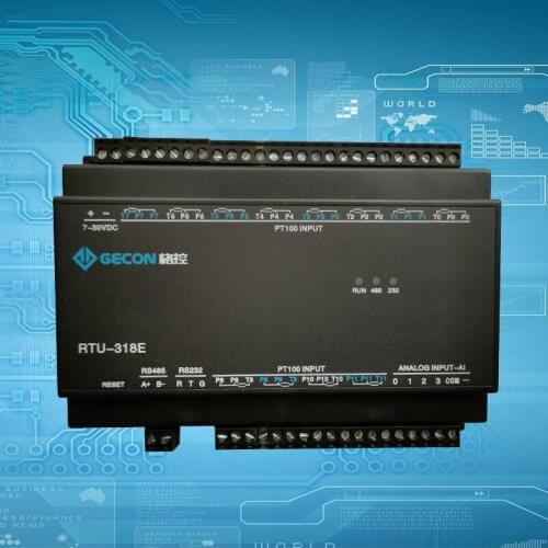 12 Channel High Precision PT100 Three-wire Temperature Acquisition Module, RS232+485 Serial Port Temperature Acquisition Device