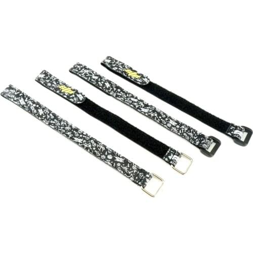 3PCS STP 15X230mm PU Leather Non-slip Graffiti LIPO Battery Strap Cable Tie for RC FPV Racing Freestyle Drones DIY Parts