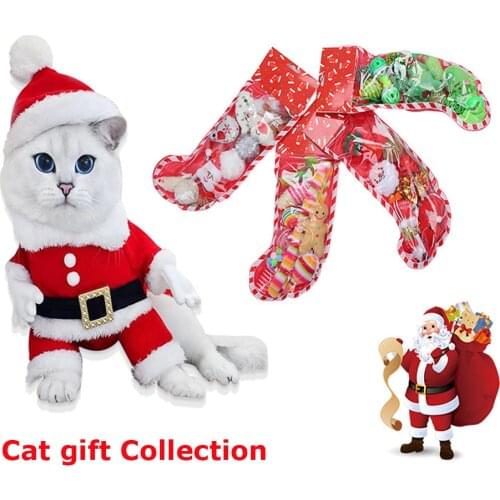 8/10 pcs Cat Toy kit Creativity Christmas Birthday Pet Gift Cat Stick Supplies Interactive kitten Accessories Set Cat Ball
