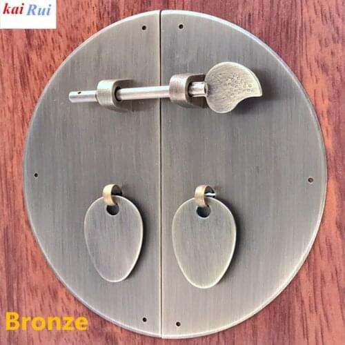 8cm/10 /15/ 18/20 Chinese cup door retro pure copper handle bat Clouds handle Round furniture handle Engraved Cabinet Knobs