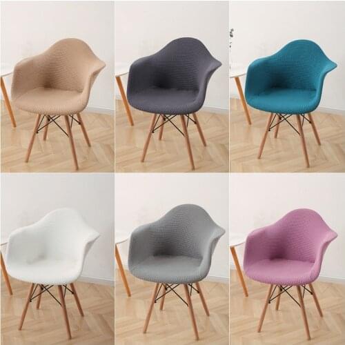 1/2/4/6Pcs Arm Chair Cover Stretch Polar Fleece House De Chaise Seat Covers for Chairs Slipcover Bar Kitchen Dining Chair Covers