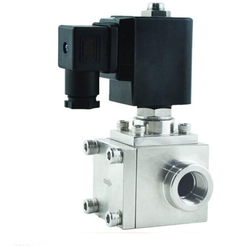 304 stainless steel high pressure car wash solenoid valve, normally closed or normally open 1/4"-1" NPTG 2 way valves