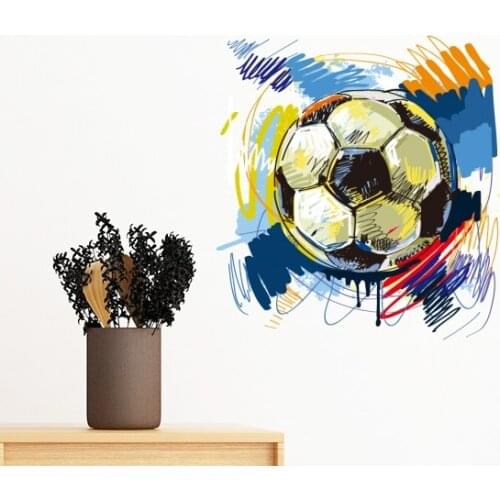 Football soccer Sports Painted Removable Wall Sticker Art Decals Mural DIY Wallpaper for Room Decal