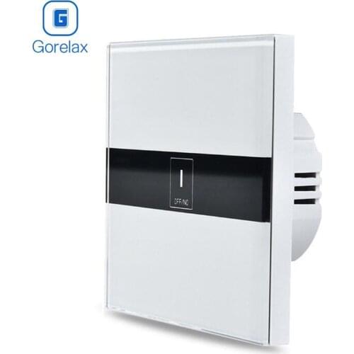 Gorelax Smart Home Wifi Switch, Wireless Remote Control Light Touch Wall Switches With Crystal Glass Panel Ewelink App Control