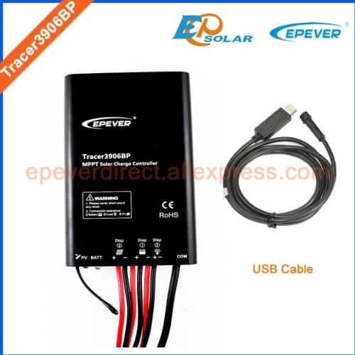 24v 15AMP solar tracer controller Tracer3906BP 15A 12v 24v auto work EPEVER EPsolar product with PC USB cable