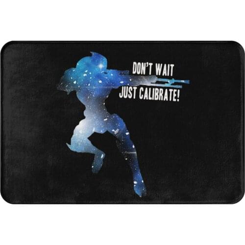 Mass Effect Commander Shepard Game Non-slip Doormat Kitchen Mat Garrus Just Calibrate Floor Carpet Welcome Rug Bedroom Decor