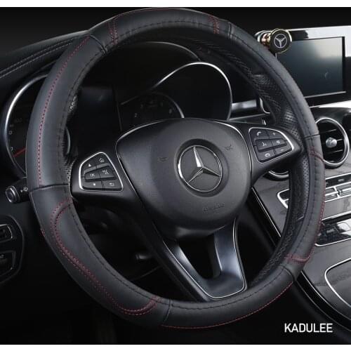 KADULEE Microfiber Leather Car Steering Wheel Cover For Audis A1 A3 A4 A4L A5 A6L A7 A8 Q3 Q5 Q7 TT
