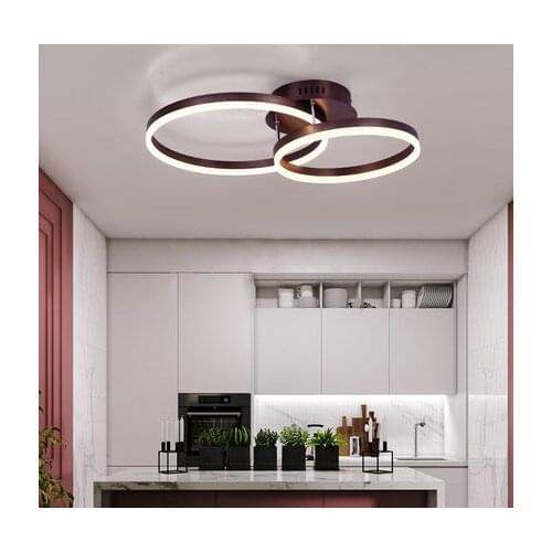 Living room lamp household lamp Nordic modern simple creative ring ceiling lamp bedroom lighting