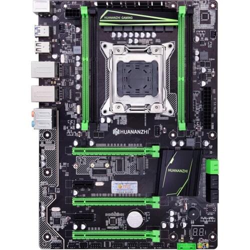 HUANANZHI X79 Plus LGA 2011 ATX Motherboard with HI-SPEED M.2 NVME SSD Slot 2*Giga LAN Port 2*SATA3.0 2*PCI-E x16 RAM Up To 128G