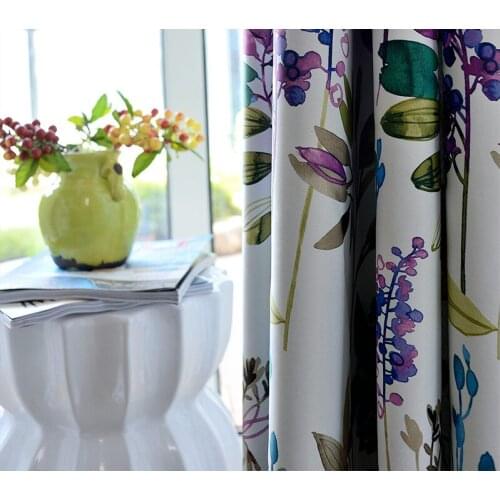 Simple New High Precision Printing Curtain Window Curtains for Living Room Bedroom