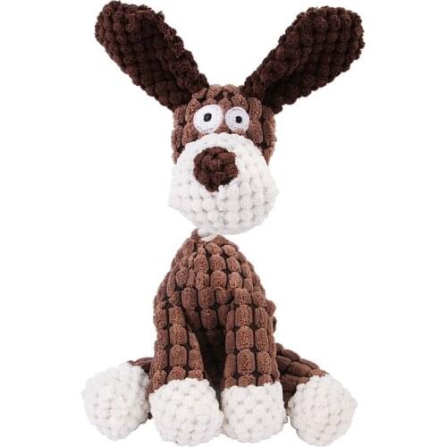 2021 New Dog Toys Stuffed Donkey Squeaking Pet Toy Cute Plush Puzzle Interactive Toy For Dogs Cat Chew Squeaker Charmingly