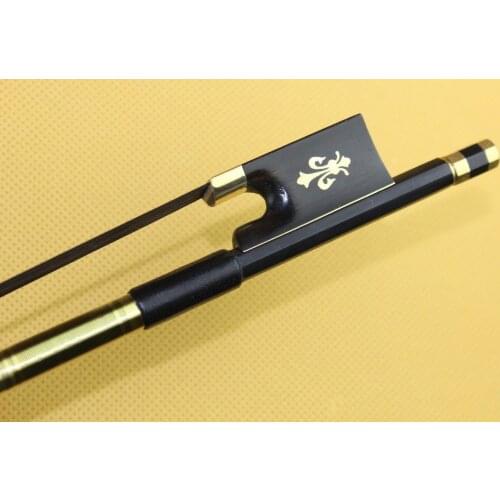2 pcs New black Carbon fiber violin bow 4/4 professional bow black hair