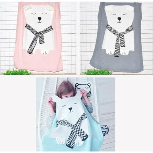 Cartoon Three-dimensional Bear Baby Blanket Infant Newborn Swaddle Wrap Breathable Bedding Quilt Baby Child Stroller Blankets