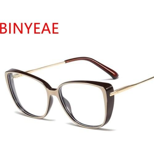 2020 New Fashion Big Square Glasses Frame Women Female Clear Lens Leopard Eyeglasses Myopia Optical Frames Stylish Eyewear