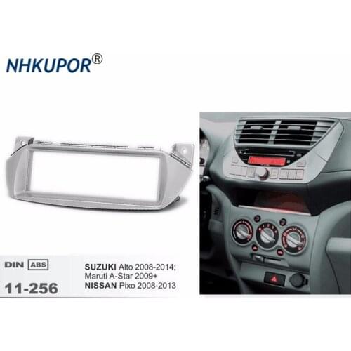 11-256 Best Car Radio Fascia For NISSAN Pixo /SUZUKI Alto Maruti A-Star 2009+ Fascia Dash CD Trim Installation Frame Kit