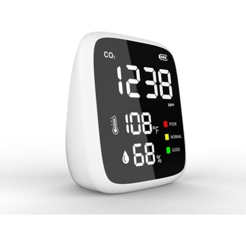 Portable Air Quality Monitor Carbon Dioxider meter Temperature Humidity tester CO2 Detector Classrooms Restaurants CO2 monitor