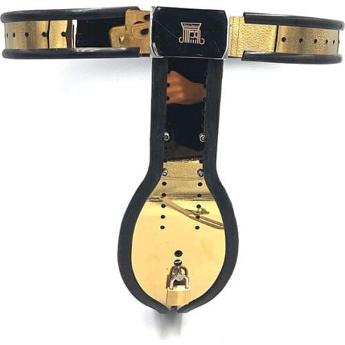 Stainless Steel Chastity Belt Pants Male Chastity Cage Penis Lock Strapon Cock Cage Chastity Device Penis BDSM Sex Toys For Men